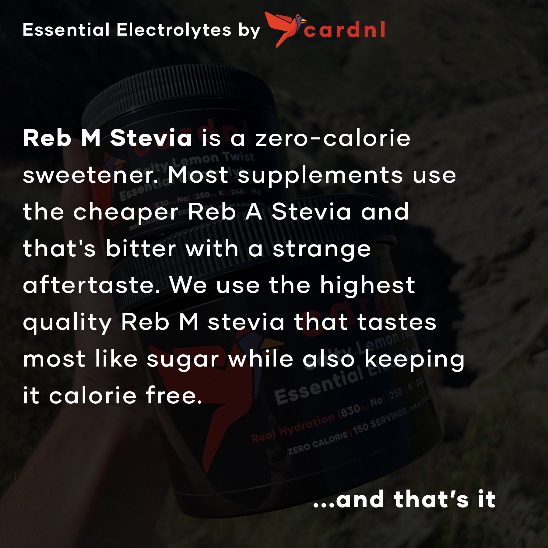 Zero Sugar Electrolytes by Cardnl (Salty Lemon Twist) HIGHEST QUALITY